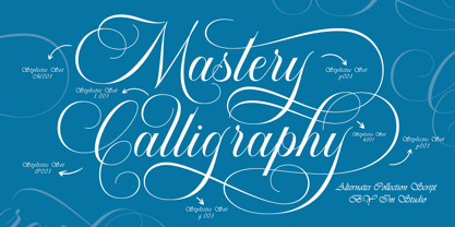 Mastery Calligraphy Font Poster 2