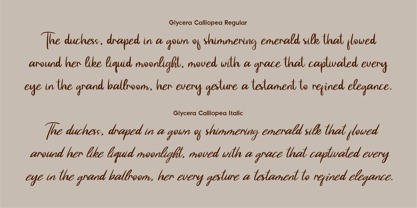 CF Glycera Calliopea Font Poster 9