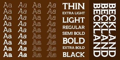 Beckland Font Poster 2