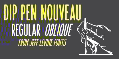 Dip Pen Nouveau JNL Font Poster 1