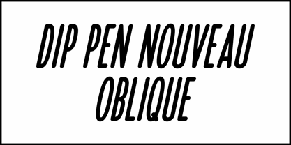 Dip Pen Nouveau JNL Font Poster 4