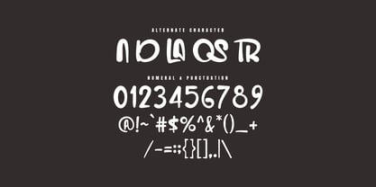 MC Ganova Ostrid Font Poster 7