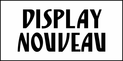 Display Nouveau JNL Font Poster 2