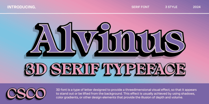 Alvinus Font Poster 7