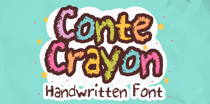 Conte Crayon Font Poster 1