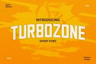 Turbozone Font Poster 1