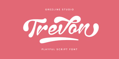 Trevon Font Poster 1