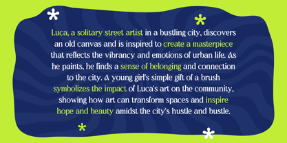 Amadi Blur Font Poster 4