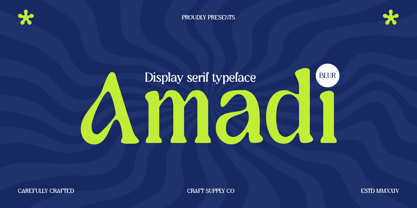 Amadi Blur Font Poster 1