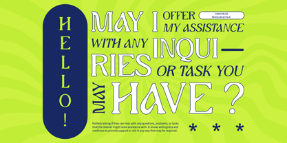 Amadi Blur Font Poster 2