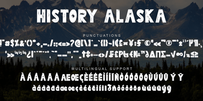 History Alaska Font Poster 9