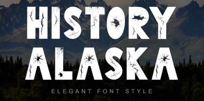 History Alaska Font Poster 1