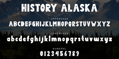 History Alaska Font Poster 8