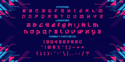 Cyber Cipher Font Poster 5
