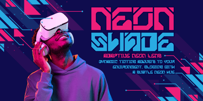 Cyber Cipher Font Poster 3