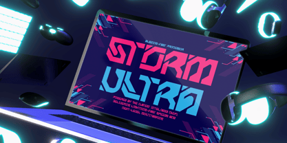 Cyber Cipher Font Poster 4