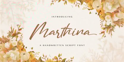 Marthina Font Poster 1