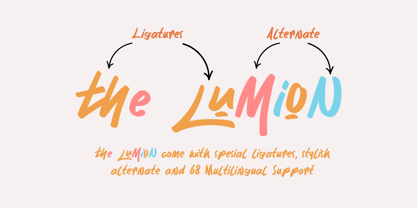 The Lumion Font Poster 2