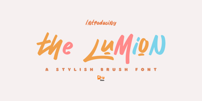 The Lumion Font Poster 1
