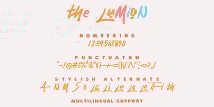 The Lumion Font Poster 10