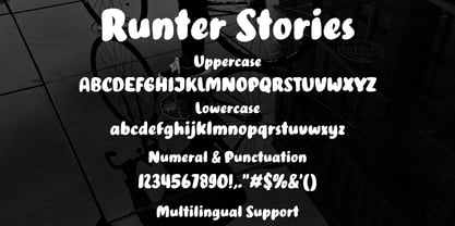 Runter Stories Font Poster 12