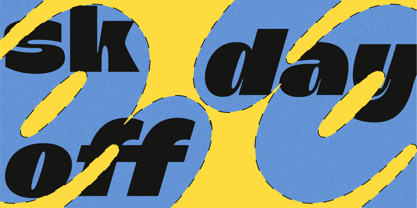 SK Day Off Font Poster 1