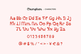 Chumphon Font Poster 2