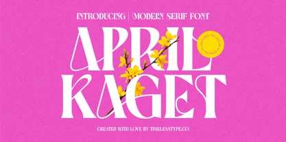 April Kaget Font Poster 1