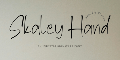 CF Skaley Hand Font Poster 1
