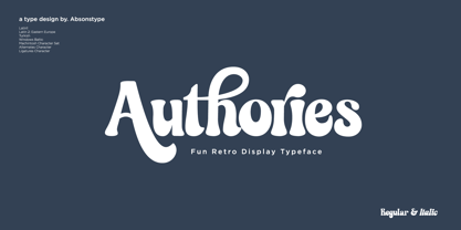 Authories Font Poster 1