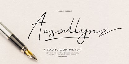 Aesallyn Font Poster 1