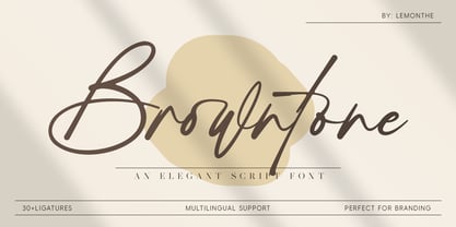 Browntone Font Poster 1