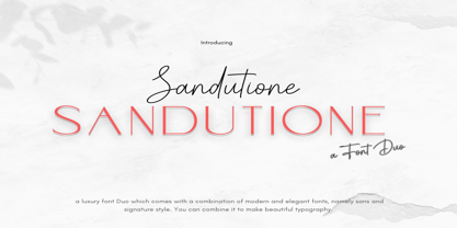 Sandutione Font Poster 1