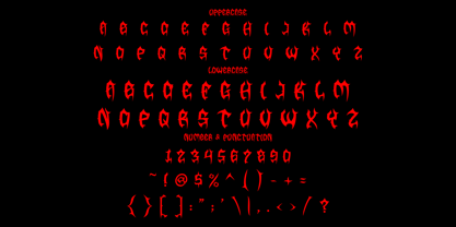 Rusty Gore Font Poster 5