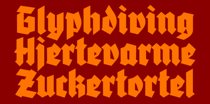 Adhesive Nr. Eight Font Poster 3