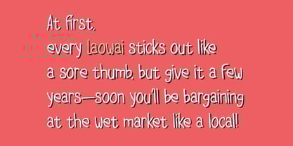 Laowai Font Poster 2