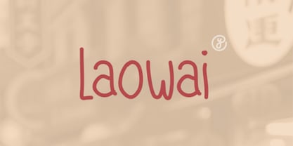 Laowai Font Poster 1
