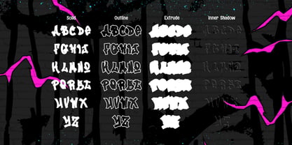 Zero Blast Font Poster 7