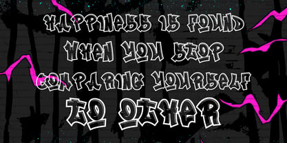 Zero Blast Font Poster 3