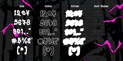 Zero Blast Font Poster 8