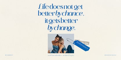 BD Serenity Font Poster 11