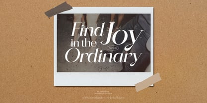 BD Serenity Font Poster 9