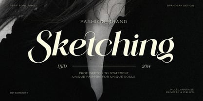 BD Serenity Font Poster 3