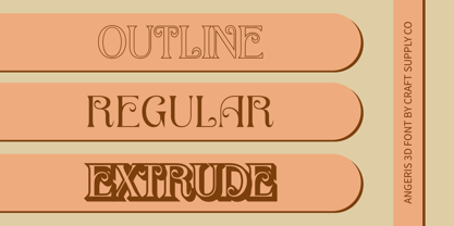 Angeris Font Poster 8