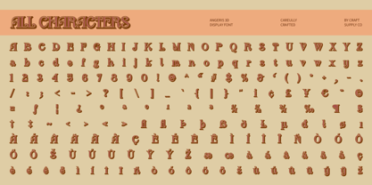 Angeris Font Poster 9