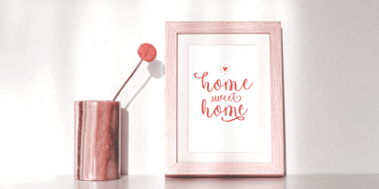 Maria Heart Font Poster 5