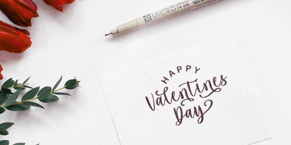 Maria Heart Font Poster 3