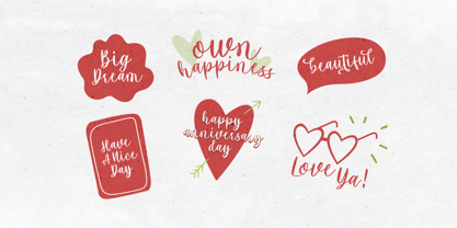 Maria Heart Font Poster 4