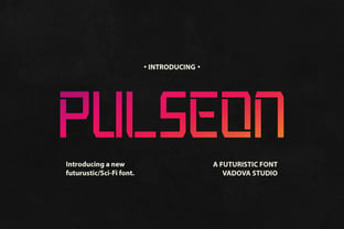 Pulseon Font Poster 1