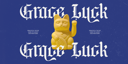 Bluster Elation Font Poster 9